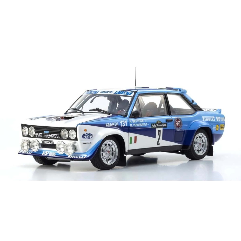 Kyosho 1:18 Fiat 131 Abarth A.Bettega Winner Piancavallo 1981 Nr.2 KS08376F Kyosho 1:18 Fiat 131 Abarth A.Bettega Winner Piancavallo 1981 Nr.2 KS08376F