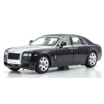 Kyosho 1:18 Rolls-Royce Ghost 2011 Black Silver KS08802BKS2