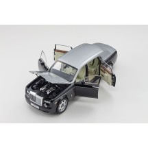 Kyosho 1:18 Rolls-Royce Phantom EWB 2012 Black Silver KS08841BKS