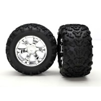Ruedas montadas y pegadas maxx neumáticos llantas geode cromo 3.8 Traxxas TRX5674