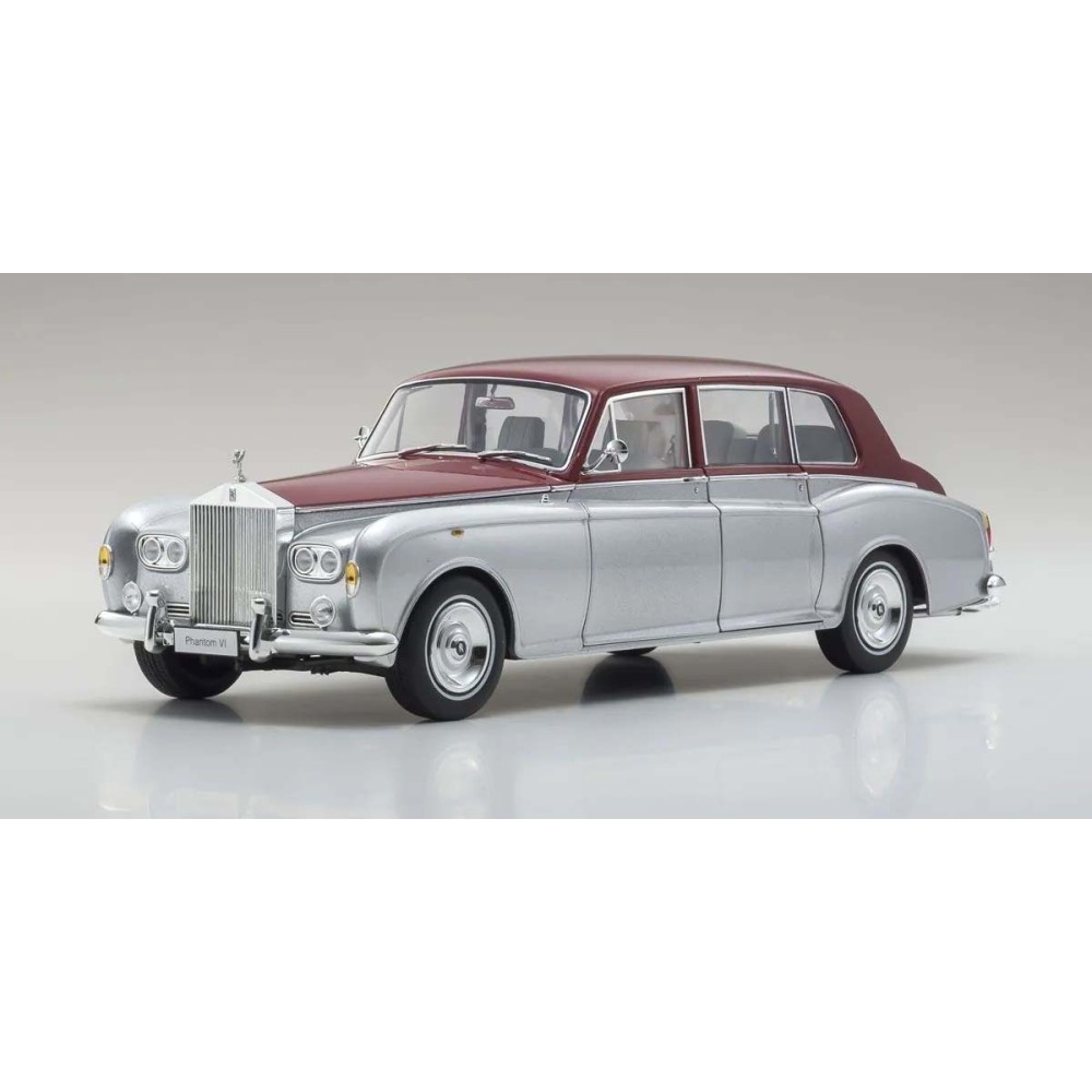 Kyosho 1:18 Rolls-Royce Phantom VI EWB 1968 Silver-Red KS08905SR Kyosho 1:18 Rolls-Royce Phantom VI EWB 1968 Silver-Red KS08905SR
