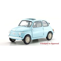 Kyosho 1:18 Fiat Nuova 500 Celeste Blue KS08966LB