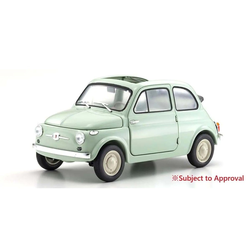 Kyosho 1:18 Fiat Nuova 500 Green Clear KS08966LG Kyosho 1:18 Fiat Nuova 500 Green Clear KS08966LG