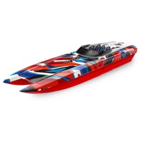 Traxxas DCM M41 Catamaran 40in VXL Brushless TSM - Red TRX57046-4REDR