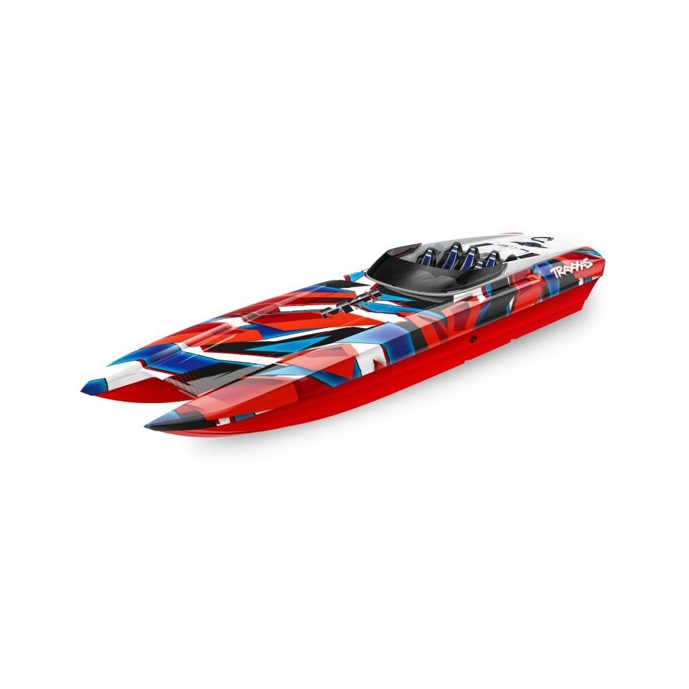 Traxxas DCM M41 Catamaran 40in VXL Brushless TSM - Red TRX57046-4REDR