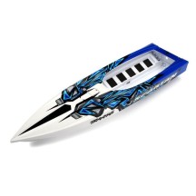 Casco spartan azul con gráficos completamente ensamblado Traxxas TRX5718
