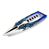 Casco spartan azul con gráficos completamente ensamblado Traxxas TRX5718