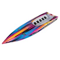 Casco Spartan rosa con gráficos totalmente ensamblado Traxxas TRX5735P