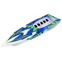 Casco Spartan verde gráficos montado Traxxas TRX5737G