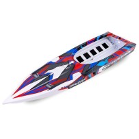 Casco Spartan rojo gráficos montado Traxxas TRX5737R
