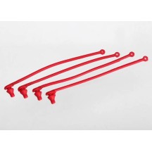 Traxxas Body clip retainer red (4) TRX5752