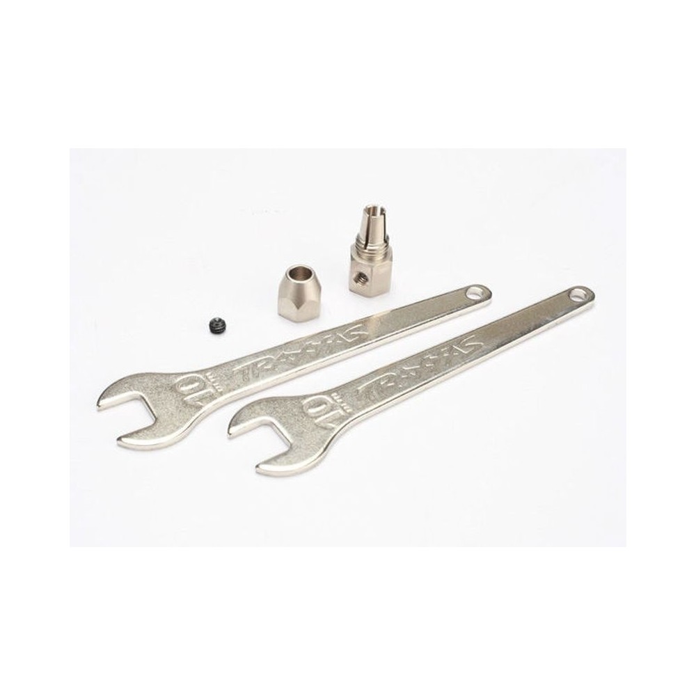 Acoplador de motor tipo collet de acero inoxidable con fijarroscas Traxxas TRX5761