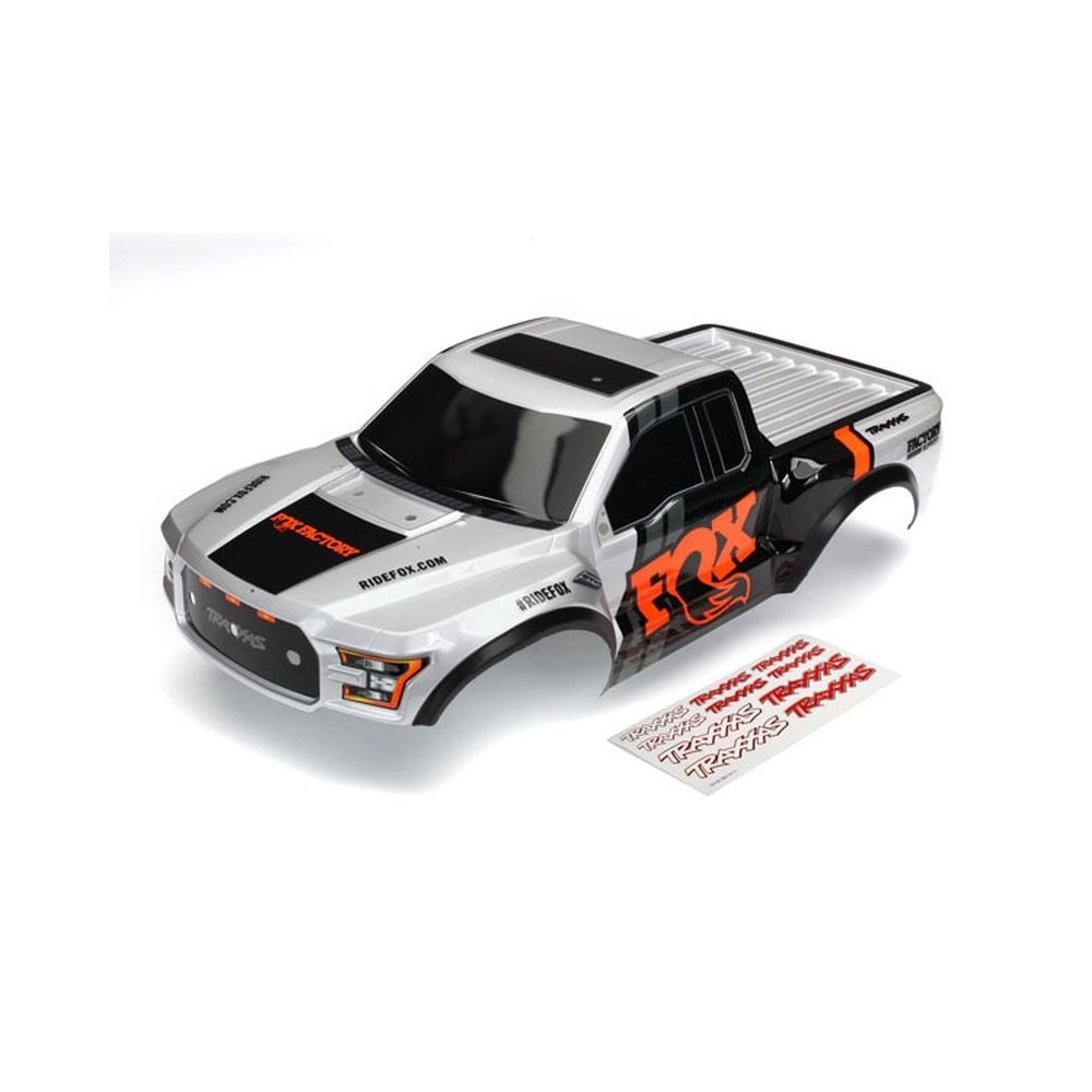 Carrocería Ford Raptor Fox de resistencia reforzada con adhesivos Traxxas TRX5826T Carrocería Ford Raptor Fox de resistencia reforzada con adhesivos Traxxas TRX5826T