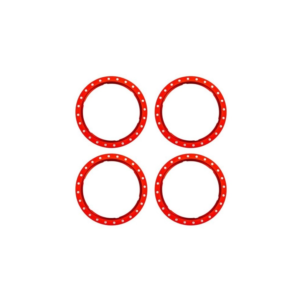 Anillos Beadlock Traxxas rojo TRX10276-RED