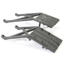 Traxxas Skidplates front rear (black) TRX5837