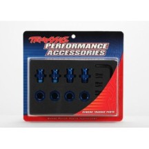 Traxxas Wheel hub set 17mm short(2)long(2 )blue slash 2wd TRX5853X