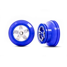 Llantas SCT cromo azul beadlock 2.2 Traxxas TRX5870A