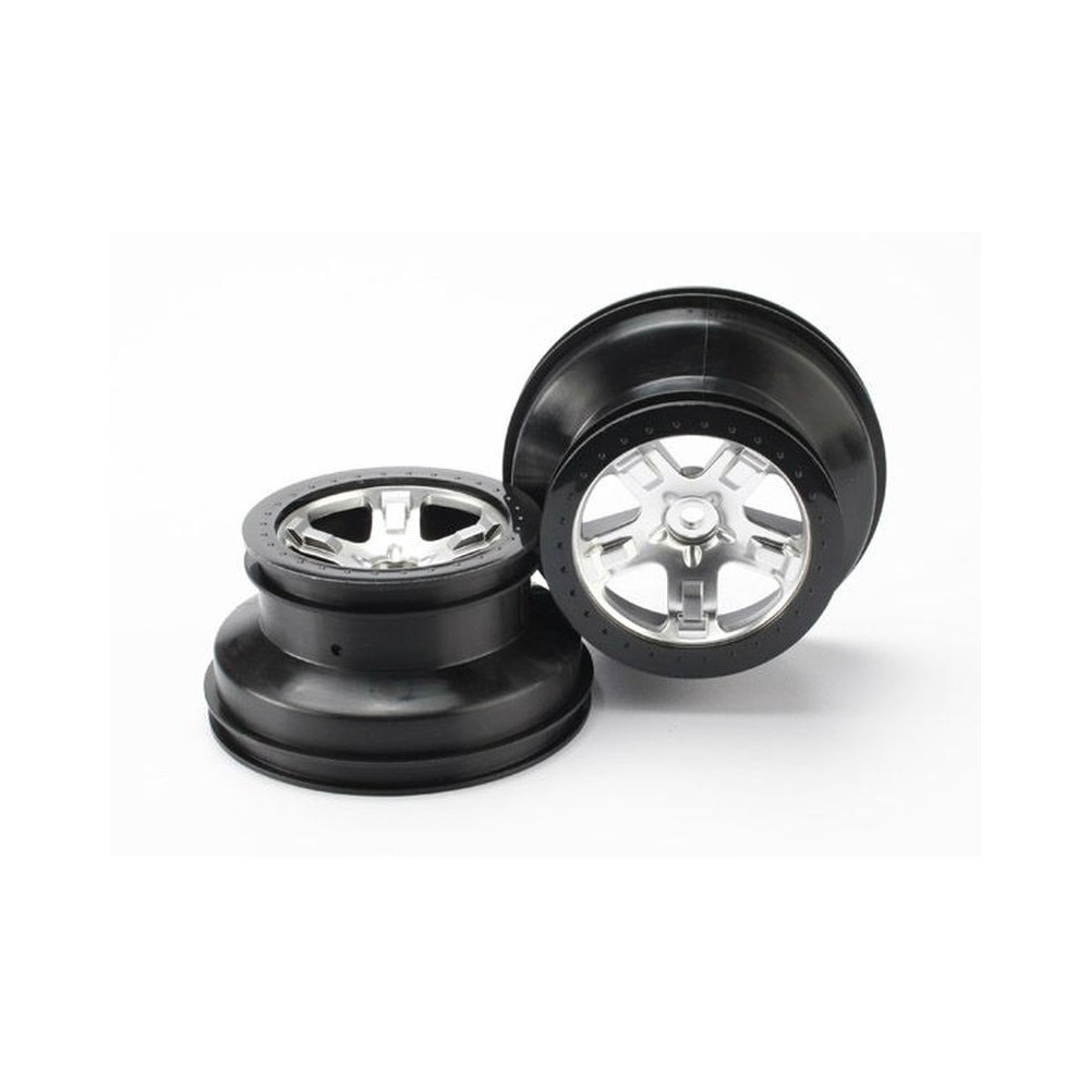 Llantas SCT cromo satinado negro Traxxas TRX5872X Llantas SCT cromo satinado negro Traxxas TRX5872X