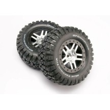 Ruedas SCT radios divididos cromo satinado Traxxas TRX5877