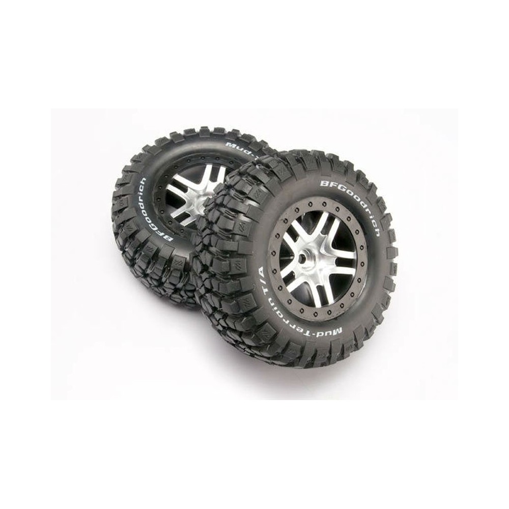 Ruedas SCT radios divididos cromo satinado Traxxas TRX5877