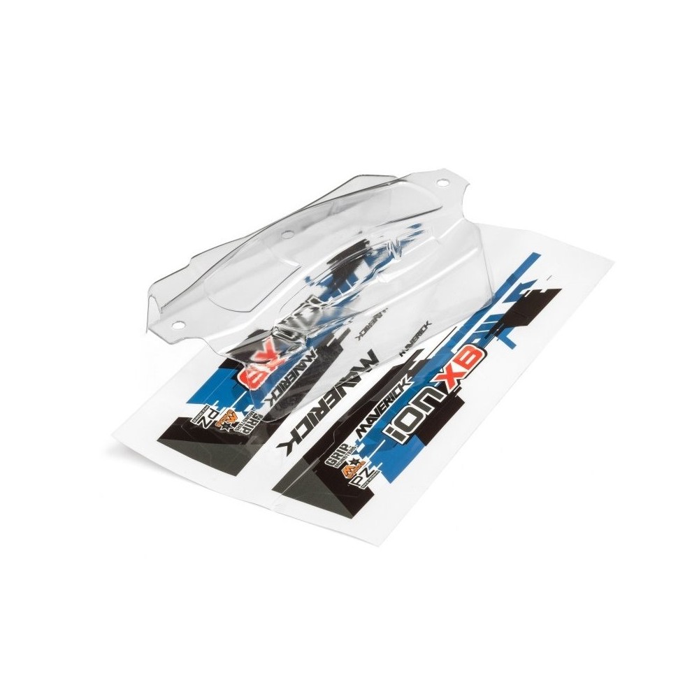 Carrocería transparente truggy con calcomanías Maverick MV28072