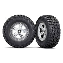 Ruedas SCT cromadas satinadas Beadlock Traxxas TRX5881X