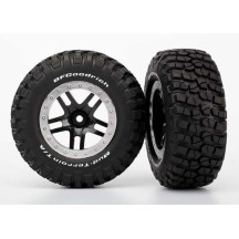 Traxxas Tires wheels assembled glued (sct split-spoke black sa ) TRX5883