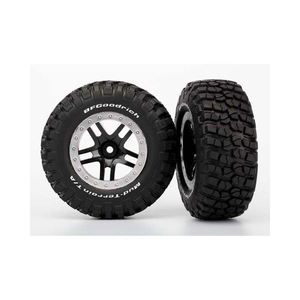 Ruedas SCT radios divididos negro satinado Traxxas TRX5883 Ruedas SCT radios divididos negro satinado Traxxas TRX5883
