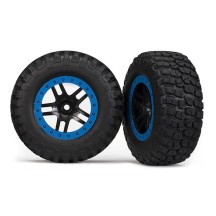 Ruedas SCT radios divididos negro azul Traxxas TRX5883A
