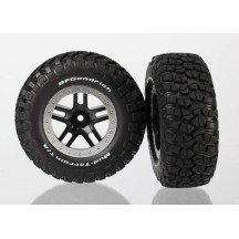Traxxas Tires wheels assembled glued (sct split-spoke black sa ) TRX5885