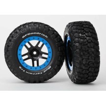 Ruedas short course montadas azul negro Traxxas TRX5885A