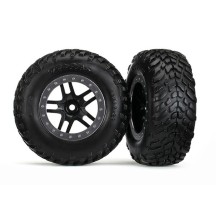 Ruedas short course cromo negro TSM Traxxas TRX5889