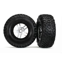 Ruedas short course cromo negro S1 Traxxas TRX5889R
