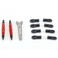 Varillas de convergencia Slayer tubos aluminio 7075-T6 anodizado rojo Traxxas TRX5938R