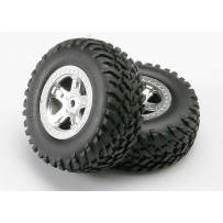 Ruedas montadas y pegadas short course cromo satinado tamaño 2.2 Traxxas TRX5973