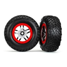 Ruedas short course split-spoke cromo TSM Traxxas TRX5977