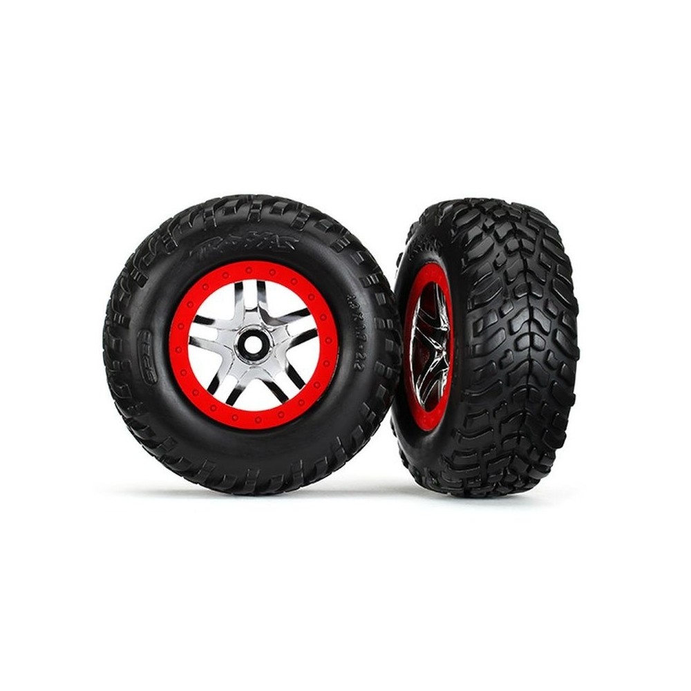 Ruedas short course split-spoke cromo TSM Traxxas TRX5977 Ruedas short course split-spoke cromo TSM Traxxas TRX5977