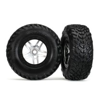 Ruedas short course split-spoke cromo satinado TSM Traxxas TRX5978