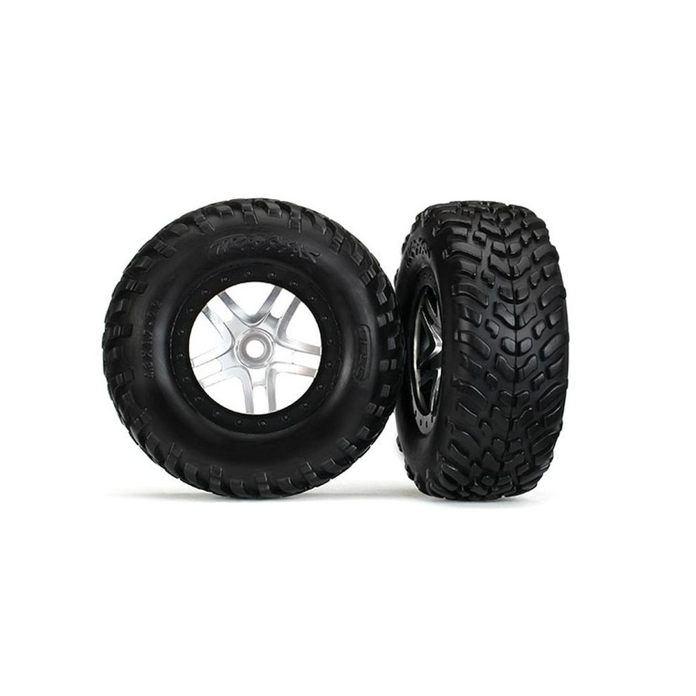 Ruedas short course split-spoke cromo satinado TSM Traxxas TRX5978 Ruedas short course split-spoke cromo satinado TSM Traxxas TRX5978