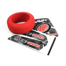 Espuma y calcomanías roja volante emisora Maverick