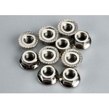 Tuercas nylon 4mm pestaña Traxxas TRX6135