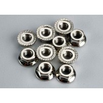Tuercas de nylon 4mm con pestaña Traxxas TRX6135