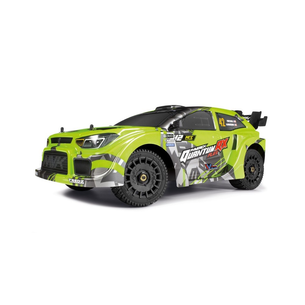 Maverick Quantumrx flux 4s 1/8 4wd rally car - fluoro green MV150361 Maverick Quantumrx flux 4s 1/8 4wd rally car - fluoro green MV150361