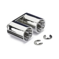 Absima - Mufflerset Twin Top for Body chrome 2320002