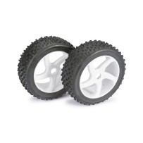 Absima - Wheel Set Buggy 5 Spoke / Dirt white 1:8 2520012