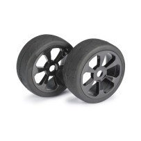 Absima - Wheel Set Buggy 6 Spoke / Street black 1:8 2530008