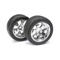 Absima - Wheel Set LP Truggy Street chrome 1:8 2530005