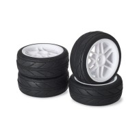 Absima - Wheel Set Onroad 6 Spoke / Profile white 1:10 2510004