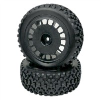 Absima - 1:10 Buggy Wheel Set Mini Block front black 2 2500056