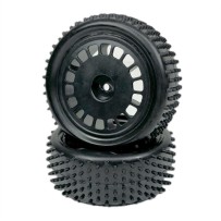 Absima - 1:10 Buggy Wheel Set Mini Pin front black 2 2500054
